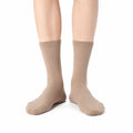 Calze a coste beige 43-46 in maglia per uso quotidiano