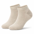 Calzini alla caviglia 35-38 in tessuto a maglia beige traspiranti