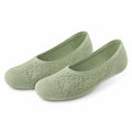 Calzini ballerina 35-38 in maglia verde salvia - stile minimal per uso quotidiano