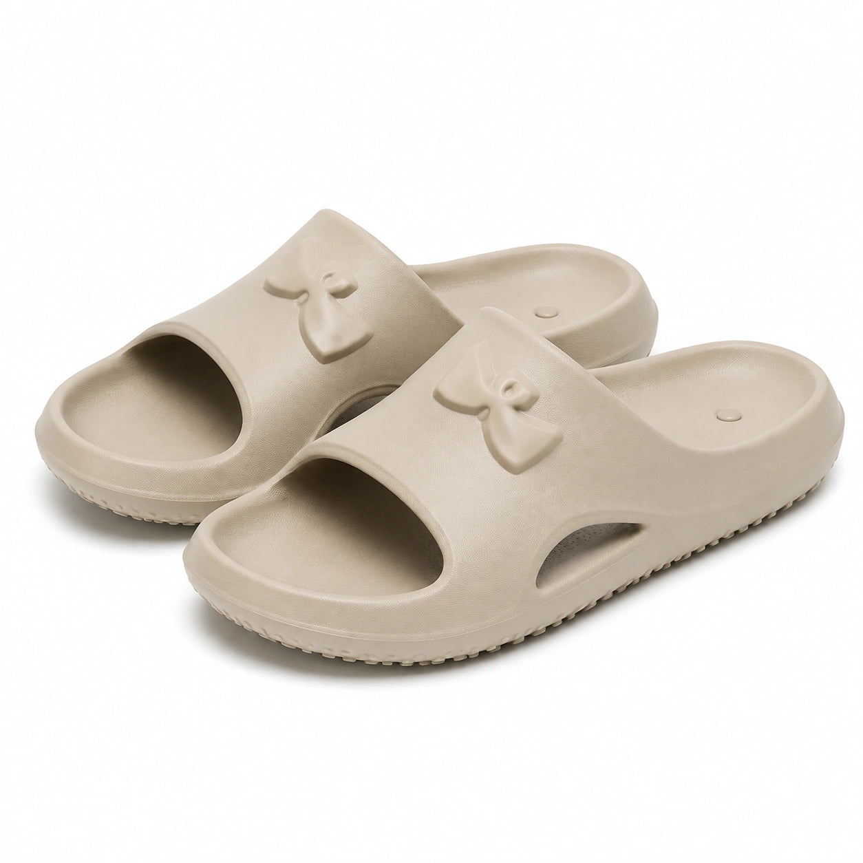 Ciabatte 40/41 in materiale sintetico espanso beige - aperte leggere per casa e tempo libero