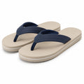 Infradito 38/39 beige e blu con fascia imbottita per tempo libero